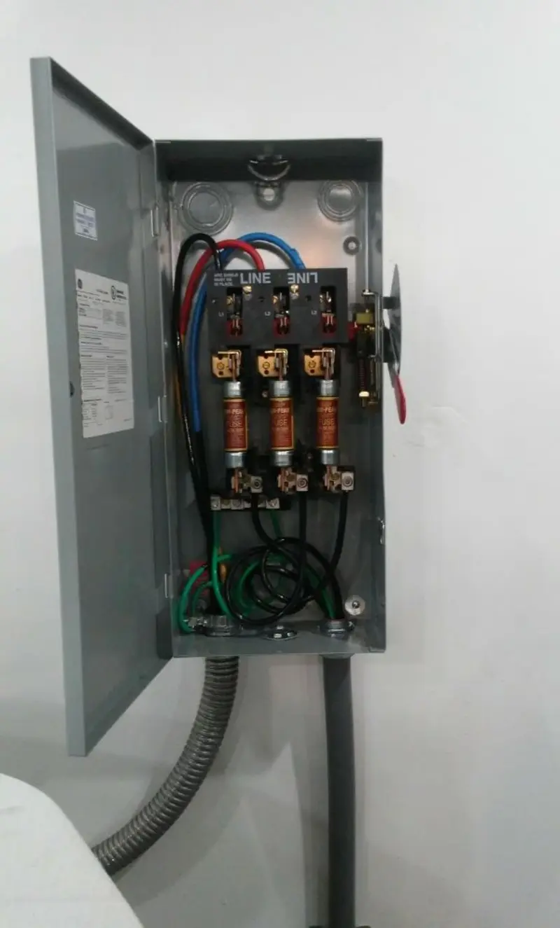 Three-phase disconnect switch installed for Electrical Wiring & Rewiring in Zeeland
