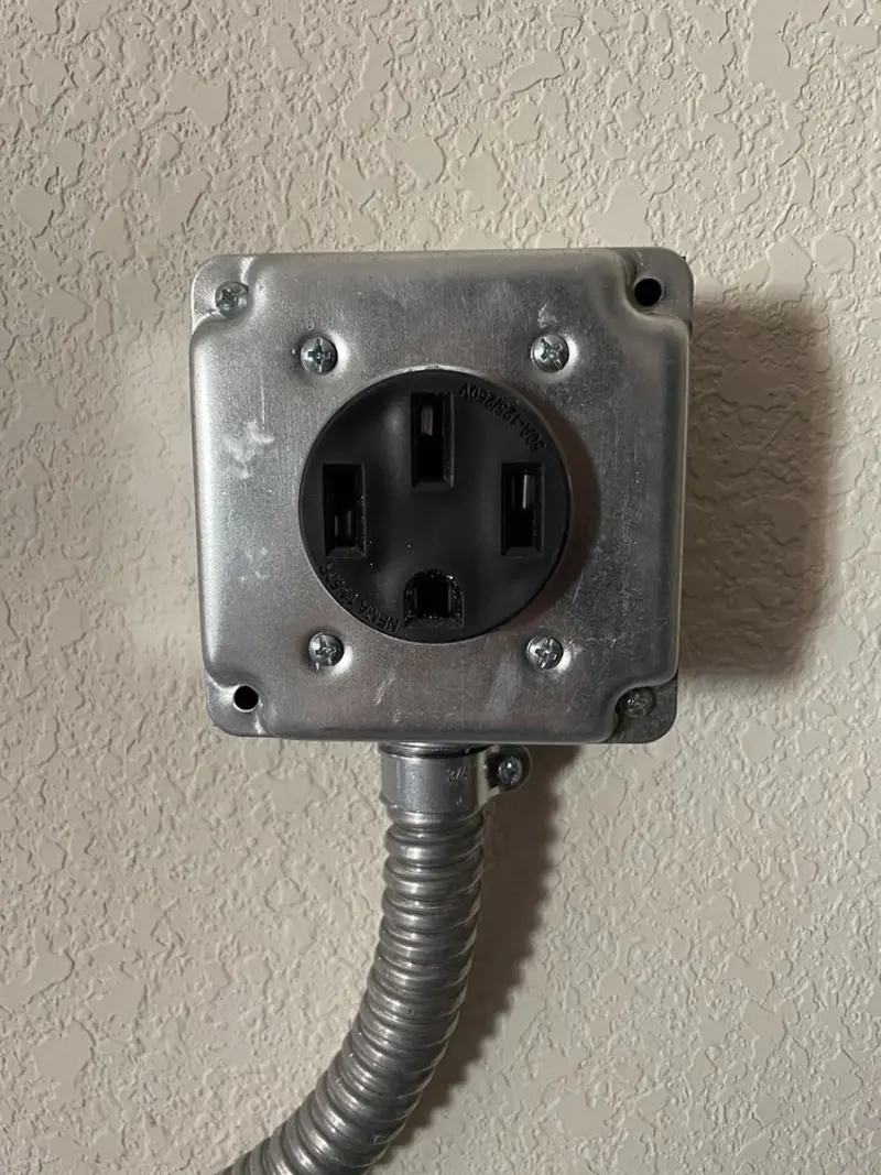NEMA 14-50 outlet installed for Electrical Panel Upgrade in Zeeland