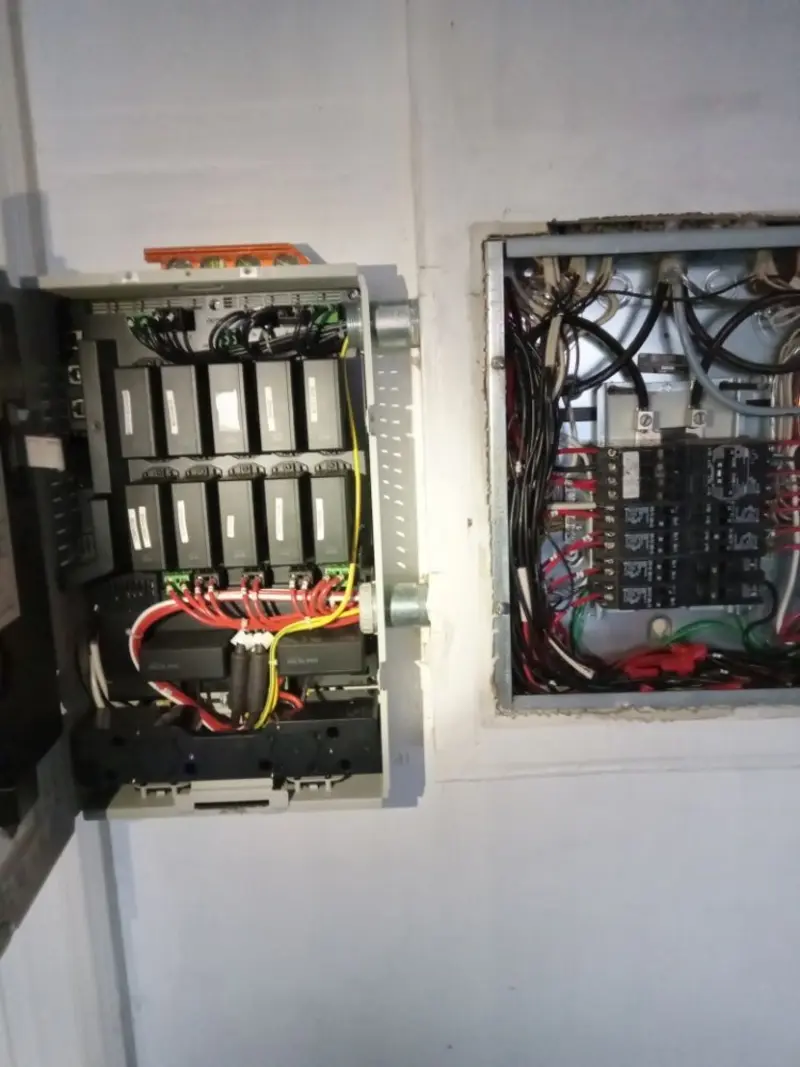 Electrical panel upgrade completed for Security Camera Wiring in Zeeland